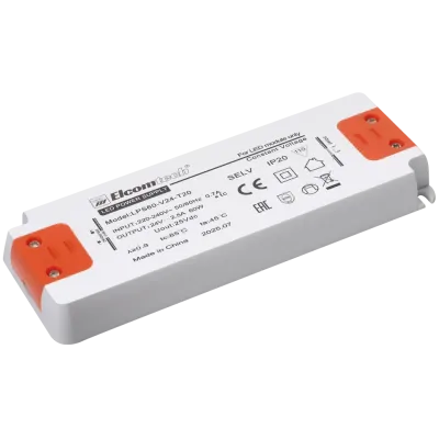 Драйвер светодиодный LED (60Вт 24В), 60W вход 220-240V, выход 24V 2,5A, IP20