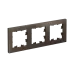 Рамка трехпостовая ATLASDESIGN универсальная мокко Рамка трехпостовая ATLASDESIGN универсальная мокко