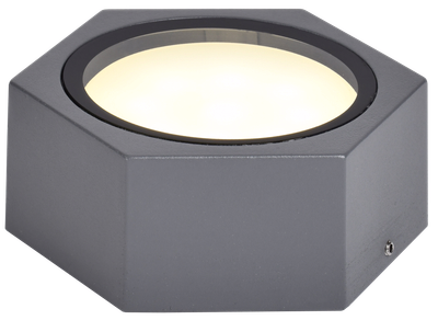 LIGHTING Светильник уличный 5204 потолочный под лампу GX53 IP65 серый IEK