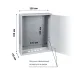 Корпус металлический ЩМП-1-0, 395х310х220 мм, IP54, RAL7035 светло-серый LITE