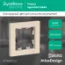 Рамка однопостовая ATLASDESIGN бежевый
