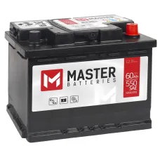 Аккумулятор автомобильный MASTER BATTERIES 60Ah R+