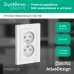 Розетка ATLASDESIGN двойная без заземления 16А в сборе белый