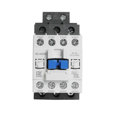 Контактор магнитный BA47 MC-09D22Q7 3P 2NO+2NC/9A/380VAC