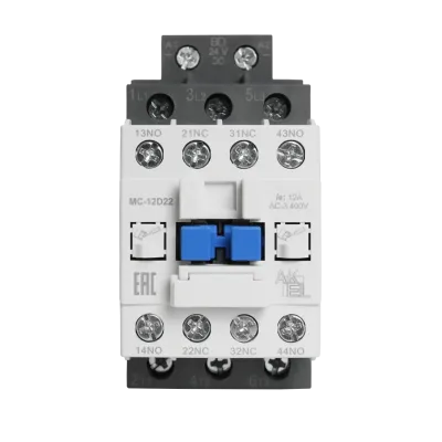 Контактор магнитный BA47 MC-12D22BD 3P 2NO+2NC/12A/24VDC