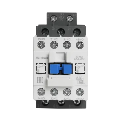 Контактор магнитный BA47 MC-18D22BD 3P 2NO+2NC/18A/24VDC