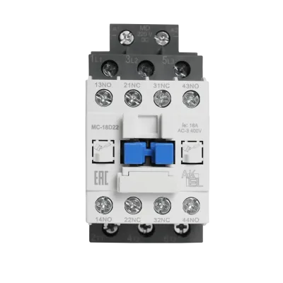 Контактор магнитный BA47 MC-18D22MD 3P 2NO+2NC/18A/220VDC