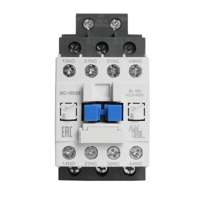 Контактор магнитный BA47 MC-18D22P7 3P 2NO+2NC/18A/230VAC
