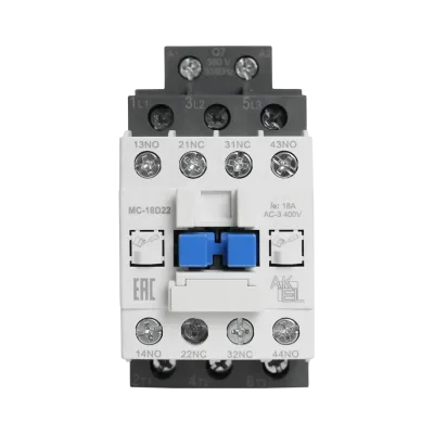 Контактор магнитный BA47 MC-18D22Q7 3P 2NO+2NC/18A/380VAC