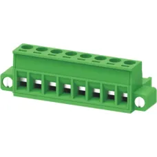Клеммник винтовой на плату 5.0мм,08 контактов с фланцевым креплением