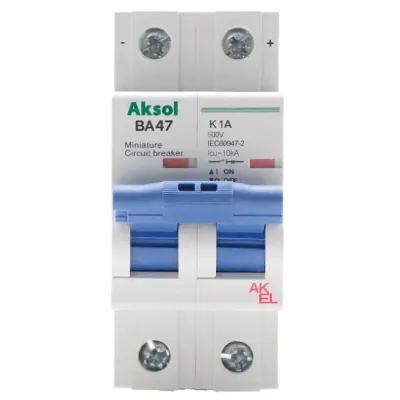 Выключатель автоматический ВА47-MCB-H-AKSOL-2P-K2-DC 2P/2A/K/10кА