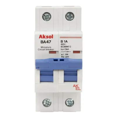 Выключатель автоматический ВА47-MCB-L-AKSOL-2P-B6-AC 2P/6A/B/15кА
