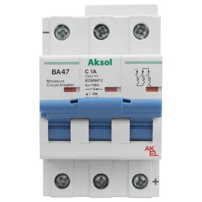 Выключатель автоматический ВА47-MCB-H-AKSOL-3P-C1-DC 3P/1A/С/750VDC/10кА