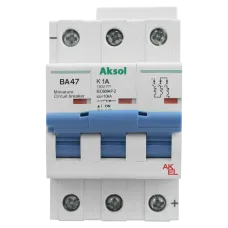 Выключатель автоматический ВА47-MCB-H-AKSOL-3P-K3-DC 3P/3A/K/10кА
