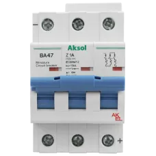 Выключатель автоматический ВА47-MCB-H-AKSOL-3P-Z20-DC 3P/20A/Z/10кА
