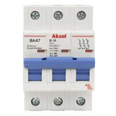 Выключатель автоматический ВА47-MCB-L-AKSOL-3P-B50-AC 3P/50A/B/15кА