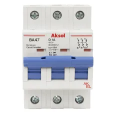 Выключатель автоматический ВА47-MCB-L-AKSOL-3P-D6-AC 3P/6A/D/15кА