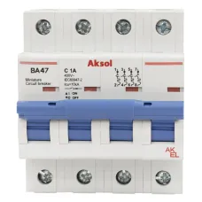 Выключатель автоматический ВА47-MCB-H-AKSOL-4P-C1-AC 4P/1A/С/10кА