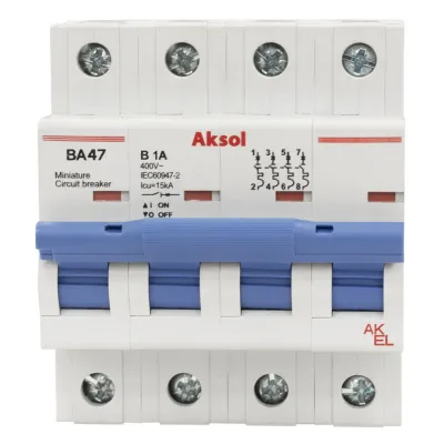 Выключатель автоматический ВА47-MCB-L-AKSOL-4P-B2-AC 4P/2A/В/15кА
