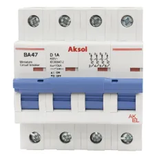 Выключатель автоматический ВА47-MCB-L-AKSOL-4P-D2-AC 4P/2A/D/15кА