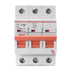 Выключатель автоматический ВА47-MCB-H-3P-C3-AC 3P/3A/C/10кА