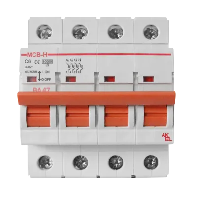 Выключатель автоматический ВА47-MCB-H-4P-C6-AC 4P/6A/C/10кА