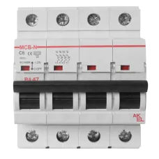 Выключатель автоматический ВА47-MCB-N-4P-C10-AC 4P/10A/C/6кА