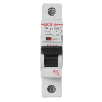 Выключатель автоматический ВА47-MCB-N-1P-D1-AC 1P/1A/D/6кА