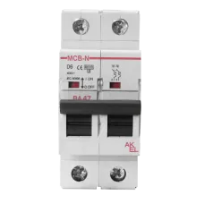 Выключатель автоматический ВА47-MCB-N-2P-D2-AC 2P/2A/D/6кА