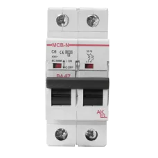 Выключатель автоматический ВА47-MCB-N-2P-C4-AC 2P/4A/C/6кА