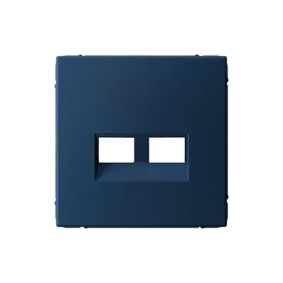 ARTGALLERY НАКЛАДКА двойная для информационных функций типа Keystone, АКВАМАРИН