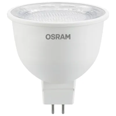 Лампа светодиодная LED 7Вт GU5.3 6500К 700Лм CRI95 спот 170-250В (замена 75Вт) OSRAM прозрачный рассеиватель