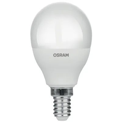 Лампа светодиодная LED 12Вт E14 6500К 1200Лм CRI95 шарик 170-250В (замена 100Вт) OSRAM