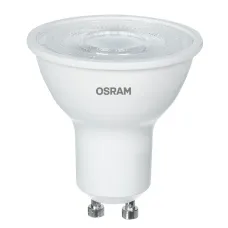 Лампа светодиодная LED 5Вт GU10 6500К 500Лм CRI95 спот 170-250В (замена 50Вт) OSRAM прозрачный      рассеиватель угол пучка 36 градусов