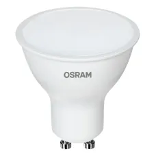 Лампа светодиодная LED 5Вт GU10 2700К 500Лм CRI95 спот 170-250В (замена 50Вт) OSRAM матовый рассеиватель