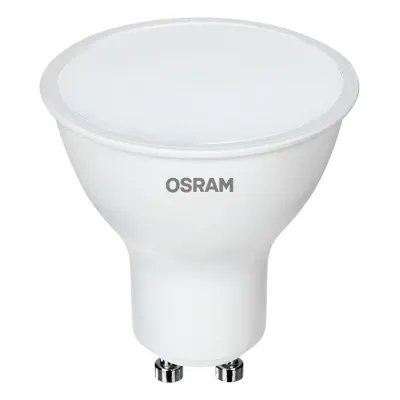 Лампа светодиодная LED 7Вт GU10 2700К 700Лм CRI95 спот 170-250В (замена 75Вт) OSRAM матовый рассеиватель
