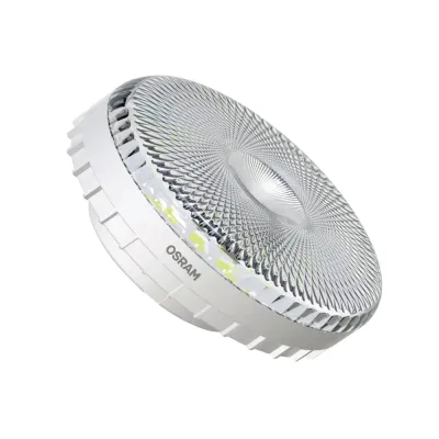 Лампа светодиодная LED 10Вт GX53 4000К 1000Лм CRI95 таблетка 170-250В (замена 100Вт) OSRAM прозрачный рассеиватель