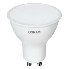Лампа светодиодная LED 6Вт GU10 2700К 600Лм CRI95 спот 170-250В (замена 60Вт) OSRAM матовый рассеиватель