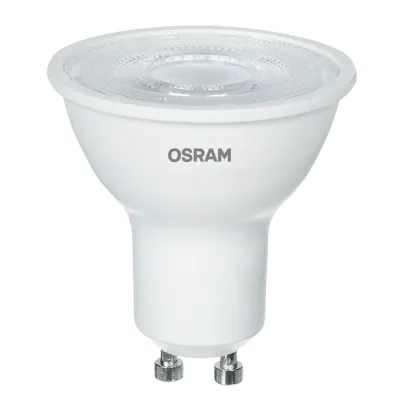 Лампа светодиодная LED 7Вт GU10 4000К 700Лм CRI95 спот 170-250В (замена 75Вт) OSRAM прозрачный рассеиватель