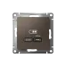 ATLASDESIGN USB РОЗЕТКА тип-C 65W высокоскор.заряд. QC, PD, механизм, МОККО