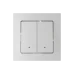 ATLASDESIGN SMART ВЫКЛЮЧАТЕЛЬ 2-клавишный с опциональной нейтралью., Zigbee, сх.1, L(N), 10А, мех., БЕЛЫЙ