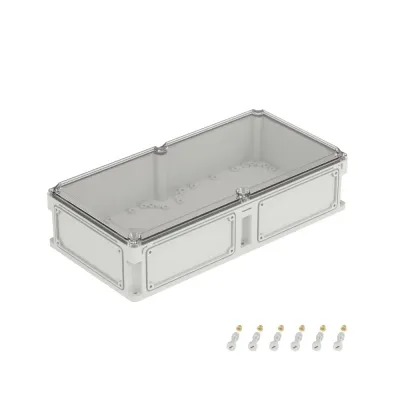 Корпус IP67,600х300х146 (выс.крышки 21),стнк.выбв.флнц.,прозр.крыш.