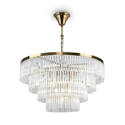Светильник подвесной Maytoni Colonne MOD093PL-13BS E14х13х40W Латунь