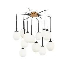 Светильник подвесной Maytoni Branch MOD176PL-12G G9х12х40W Черный и Золото
