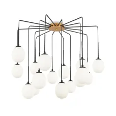 Светильник подвесной Maytoni Branch MOD176PL-16G G9х16х40W Черный и Золото