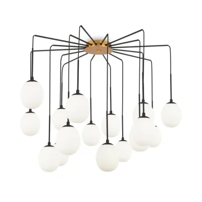 Светильник подвесной Maytoni Branch MOD176PL-16G G9х16х40W Черный и Золото