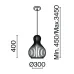 Светильник подвесной Maytoni Roots MOD192PL-01W1 E27х1х40W Черный