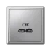 ARTGALLERY USB розетка тип-С 65Вт высокоскор.заряд. QC, PD, механизм, алюминий