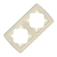 Маргарита Маргарита рамка двухместная горизонтальная  сл.кость (ivory) (еврослот)