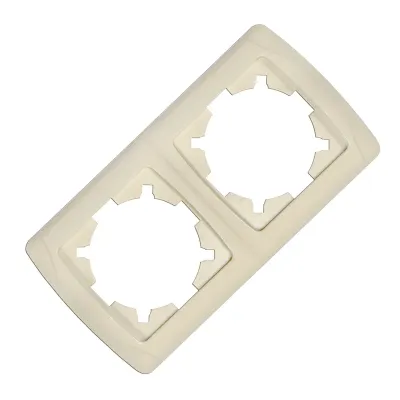 Маргарита Маргарита рамка двухместная горизонтальная  сл.кость (ivory) (еврослот)